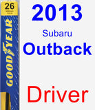 Driver Wiper Blade for 2013 Subaru Outback - Premium