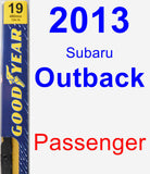 Passenger Wiper Blade for 2013 Subaru Outback - Premium