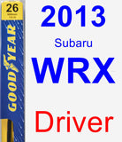 Driver Wiper Blade for 2013 Subaru WRX - Premium