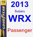 Passenger Wiper Blade for 2013 Subaru WRX - Premium
