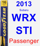 Passenger Wiper Blade for 2013 Subaru WRX STI - Premium