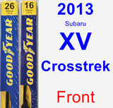 Front Wiper Blade Pack for 2013 Subaru XV Crosstrek - Premium