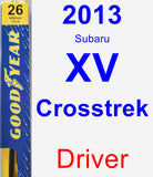Driver Wiper Blade for 2013 Subaru XV Crosstrek - Premium
