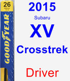 Driver Wiper Blade for 2015 Subaru XV Crosstrek - Premium