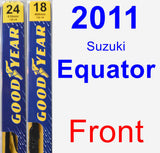 Front Wiper Blade Pack for 2011 Suzuki Equator - Premium