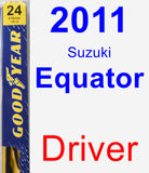 Driver Wiper Blade for 2011 Suzuki Equator - Premium