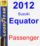 Passenger Wiper Blade for 2012 Suzuki Equator - Premium