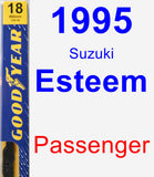 Passenger Wiper Blade for 1995 Suzuki Esteem - Premium