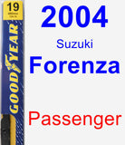 Passenger Wiper Blade for 2004 Suzuki Forenza - Premium