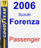 Passenger Wiper Blade for 2006 Suzuki Forenza - Premium