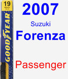 Passenger Wiper Blade for 2007 Suzuki Forenza - Premium