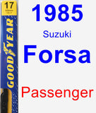 Passenger Wiper Blade for 1985 Suzuki Forsa - Premium