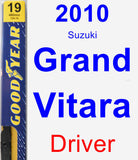 Driver Wiper Blade for 2010 Suzuki Grand Vitara - Premium