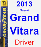 Driver Wiper Blade for 2013 Suzuki Grand Vitara - Premium