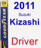 Driver Wiper Blade for 2011 Suzuki Kizashi - Premium