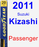 Passenger Wiper Blade for 2011 Suzuki Kizashi - Premium