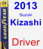 Driver Wiper Blade for 2013 Suzuki Kizashi - Premium