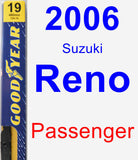 Passenger Wiper Blade for 2006 Suzuki Reno - Premium