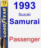 Passenger Wiper Blade for 1993 Suzuki Samurai - Premium