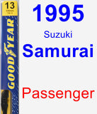 Passenger Wiper Blade for 1995 Suzuki Samurai - Premium