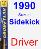 Driver Wiper Blade for 1990 Suzuki Sidekick - Premium