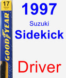 Driver Wiper Blade for 1997 Suzuki Sidekick - Premium