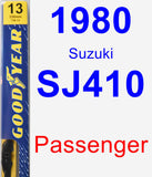 Passenger Wiper Blade for 1980 Suzuki SJ410 - Premium