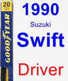 Driver Wiper Blade for 1990 Suzuki Swift - Premium