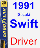 Driver Wiper Blade for 1991 Suzuki Swift - Premium