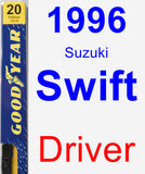 Driver Wiper Blade for 1996 Suzuki Swift - Premium