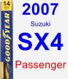 Passenger Wiper Blade for 2007 Suzuki SX4 - Premium