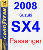 Passenger Wiper Blade for 2008 Suzuki SX4 - Premium