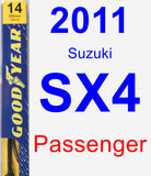 Passenger Wiper Blade for 2011 Suzuki SX4 - Premium