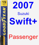 Passenger Wiper Blade for 2007 Suzuki Swift+ - Premium