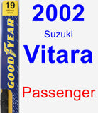 Passenger Wiper Blade for 2002 Suzuki Vitara - Premium