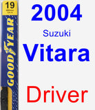 Driver Wiper Blade for 2004 Suzuki Vitara - Premium