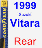 Rear Wiper Blade for 1999 Suzuki Vitara - Premium