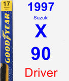 Driver Wiper Blade for 1997 Suzuki X-90 - Premium