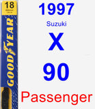 Passenger Wiper Blade for 1997 Suzuki X-90 - Premium