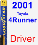 Driver Wiper Blade for 2001 Toyota 4Runner - Premium