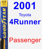 Passenger Wiper Blade for 2001 Toyota 4Runner - Premium