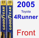 Front Wiper Blade Pack for 2005 Toyota 4Runner - Premium