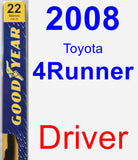 Driver Wiper Blade for 2008 Toyota 4Runner - Premium