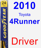 Driver Wiper Blade for 2010 Toyota 4Runner - Premium