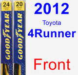 Front Wiper Blade Pack for 2012 Toyota 4Runner - Premium