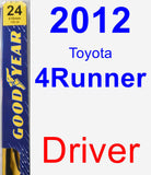 Driver Wiper Blade for 2012 Toyota 4Runner - Premium