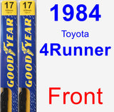 Front Wiper Blade Pack for 1984 Toyota 4Runner - Premium