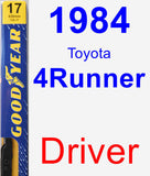 Driver Wiper Blade for 1984 Toyota 4Runner - Premium