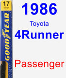 Passenger Wiper Blade for 1986 Toyota 4Runner - Premium