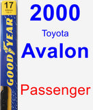 Passenger Wiper Blade for 2000 Toyota Avalon - Premium